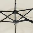 Double-Head Parasol Sand White 316x240 cm