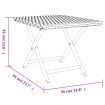 Folding Table Grey 45x35x32 cm Poly Rattan