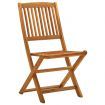 Folding Garden Chairs 4 pcs Solid Eucalyptus Wood
