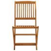 Folding Garden Chairs 4 pcs Solid Eucalyptus Wood
