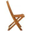 Folding Garden Chairs 4 pcs Solid Eucalyptus Wood
