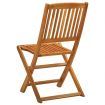 Folding Garden Chairs 4 pcs Solid Eucalyptus Wood