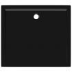 Rectangular ABS Shower Base Tray Black 80x90 cm