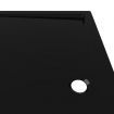 Rectangular ABS Shower Base Tray Black 80x90 cm