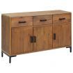 Sideboard Brown 110x35x70 cm Solid Pinewood