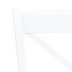 Dining Chairs 4 pcs White Solid Rubber Wood