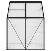 Greenhouse Anthracite Aluminium 2.47 m²