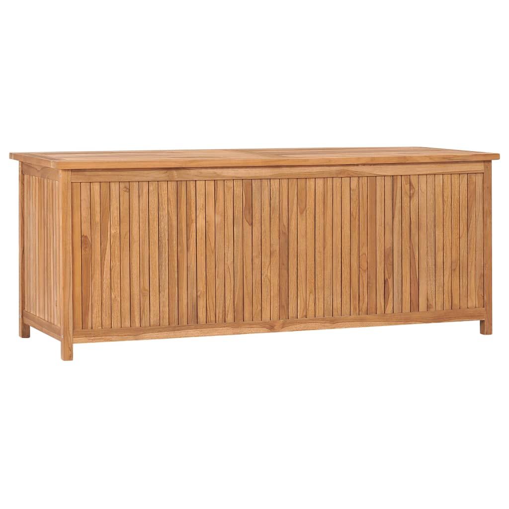 Garden Storage Box 150x50x58 cm Solid Teak Wood