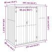 Garden Tool Shed Brown 161x89x161 cm Galvanised Steel