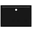 Rectangular ABS Shower Base Tray Black 80x110 cm