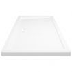 Rectangular ABS Shower Base Tray White 70x120 cm