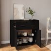 Sideboard Black 80x33x70 cm Engineered Wood