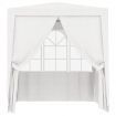 Professional Party Tent with Side Walls 2x2 m White 90 g/m²