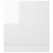 Dishwasher Panel High Gloss White 59.5x3x67 cm Engineered Wood