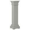 Classic Square Pillar Plant Stand Grey 17x17x66 cm MDF