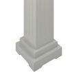 Classic Square Pillar Plant Stand Grey 17x17x66 cm MDF