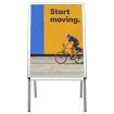 A1 Customer Stopper Poster Stand Aluminium