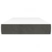 Pocket Spring Bed Mattress Dark Grey 107x203x20 cm Super Single Velvet