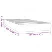 Pocket Spring Bed Mattress Dark Grey 107x203x20 cm Super Single Velvet