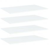 Bookshelf Boards 4 pcs White 80x50x1.5 cm Engineered Wood