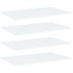 Bookshelf Boards 4 pcs White 80x50x1.5 cm Engineered Wood