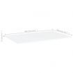 Bookshelf Boards 4 pcs White 80x50x1.5 cm Engineered Wood