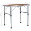 Folding Camping Table Aluminium 60x45 cm