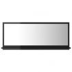 Bathroom Mirror High Gloss Black 90x10.5x37 cm Engineered Wood