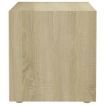 TV Cabinets 2 pcs White and Sonoma Oak 37x35x37 cm Engineered Wood