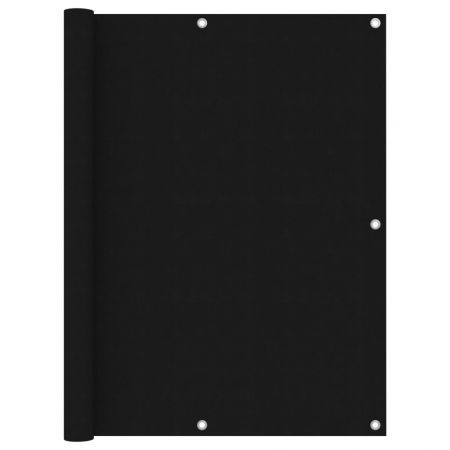 Balcony Screen Black 120x300 cm Oxford Fabric