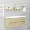 Bathroom Mirror Sonoma Oak 100x10.5x37 cm Engineered Wood