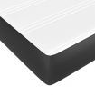 Pocket Spring Bed Mattress Black 107x203x20 cm Super Single Faux Leather