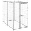 Outdoor Dog Kennel Galvanised Steel 110x220x180 cm