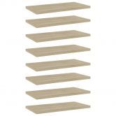 Bookshelf Boards 8 pcs Sonoma Oak 40x20x1.5 cm Engineered Wood