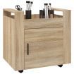 Desk Trolley Sonoma Oak 60x45x60 cm Engineered Wood