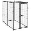 Outdoor Dog Kennel Steel 110x220x180 cm