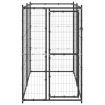 Outdoor Dog Kennel Steel 110x220x180 cm