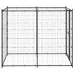 Outdoor Dog Kennel Steel 110x220x180 cm