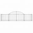 Arched Gabion Basket 200x50x40/60 cm Galvanised Iron