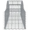 Arched Gabion Basket 200x50x40/60 cm Galvanised Iron