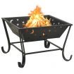 Fire Pit with Poker 62 cm XXL Steel