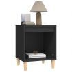 Bedside Cabinet Black 40x35x50 cm Engineered Wood