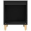 Bedside Cabinet Black 40x35x50 cm Engineered Wood