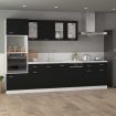 Dishwasher Panel Black 45x3x67 cm Engineered Wood