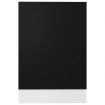 Dishwasher Panel Black 45x3x67 cm Engineered Wood