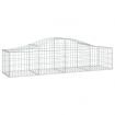 Arched Gabion Basket 200x50x40/60 cm Galvanised Iron