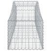 Arched Gabion Basket 200x50x40/60 cm Galvanised Iron