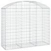 Arched Gabion Basket 150x50x120/140 cm Galvanised Iron