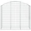 Arched Gabion Basket 150x50x120/140 cm Galvanised Iron