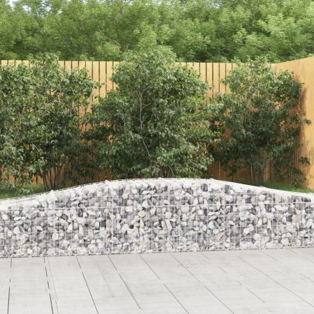 Arched Gabion Basket 400x50x40/60 cm Galvanised Iron